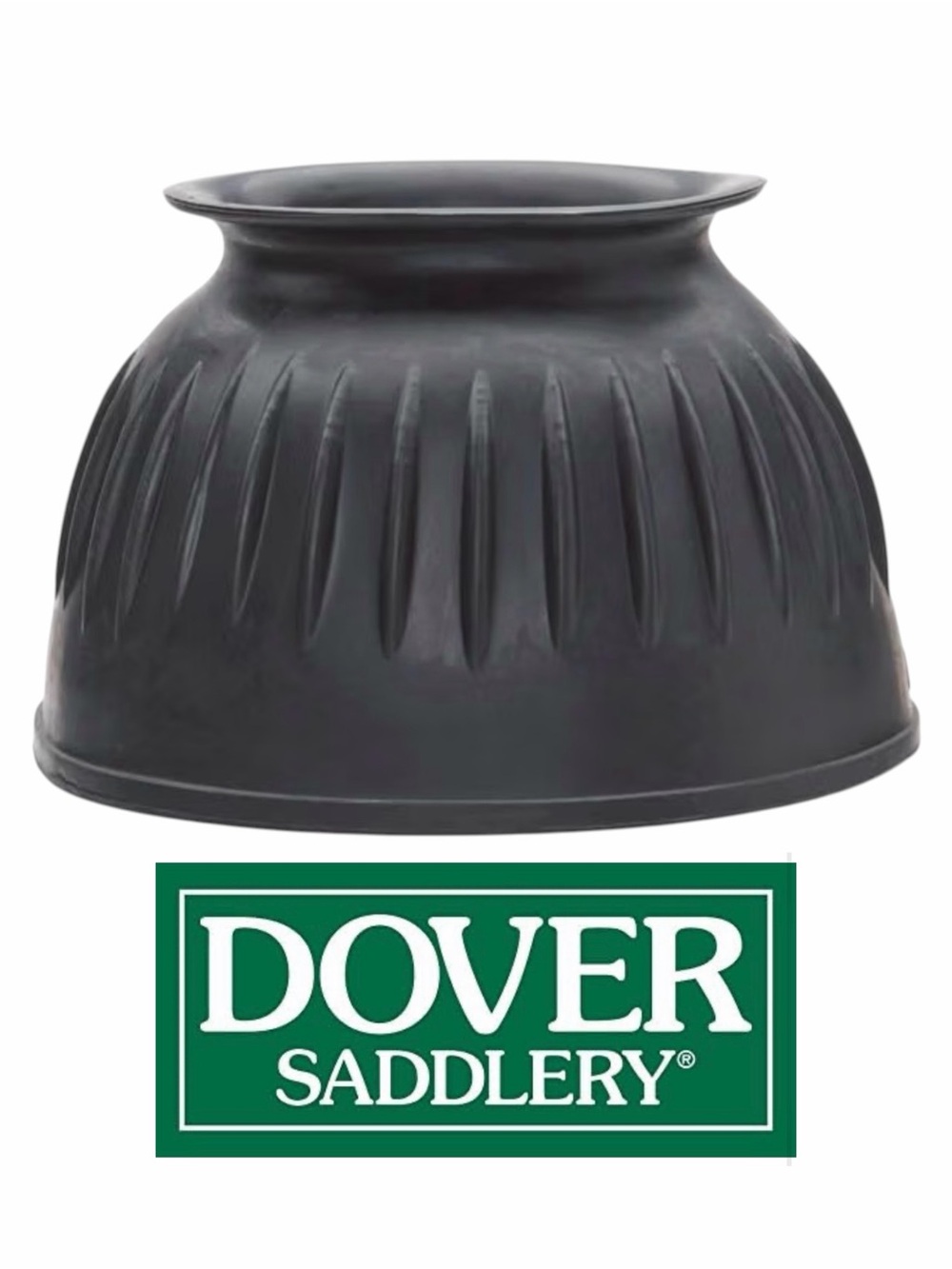 Dover Saddlery Pull On Ribbed Bell Boots for Horses, Black, Small, NWT